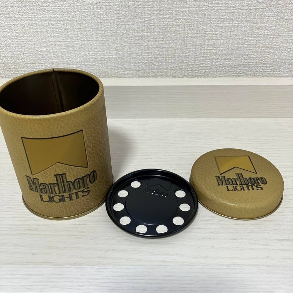 Amazon.co.jp: キャスター マルボロ 灰皿 レトロ 缶 タバコ